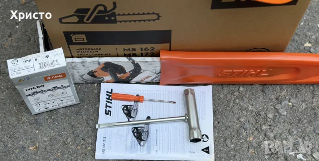 ГАРАНЦИОНЕН!!! Верижен бензинов трион STIHL MS 182, 36 см³, 1,6 kW, 35 см, снимка 3 - Градинска техника - 55728681