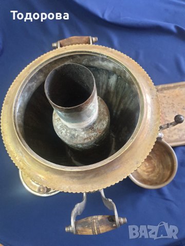 Голям руски имперски самовар, снимка 6 - Антикварни и старинни предмети - 37475195