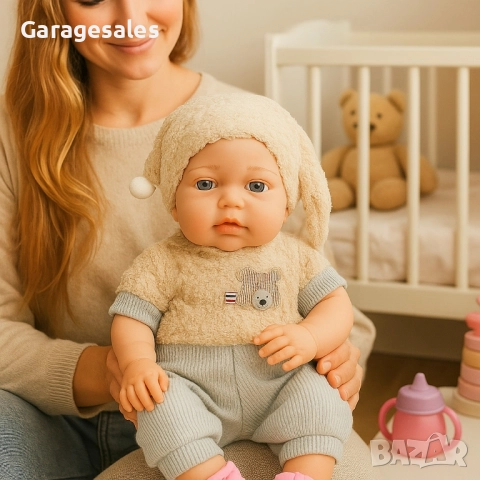 Реалистично говорещо бебе с аксесоар шише, снимка 2 - Кукли - 51601146