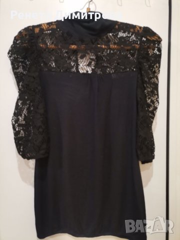 Дамска блуза с дантелени ръкави