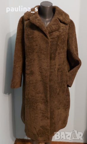 Палто от естествена кожа с косъм - бизонски бокс с косъм, снимка 2 - Палта, манта - 26455921