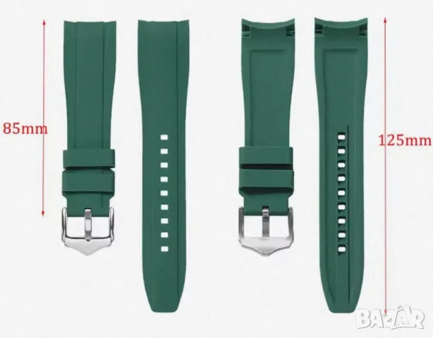 Силиконови каишки 20,22мм, снимка 4 - Каишки за часовници - 49276148