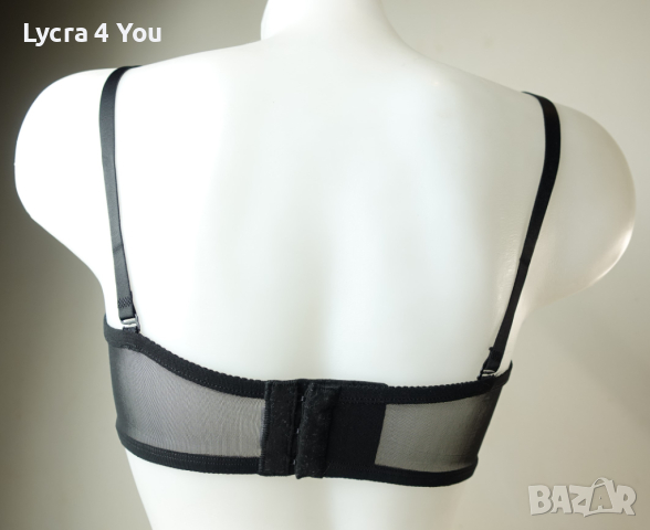 75-80С еротичен черен тюлен сутиен, снимка 6 - Бельо - 44571015