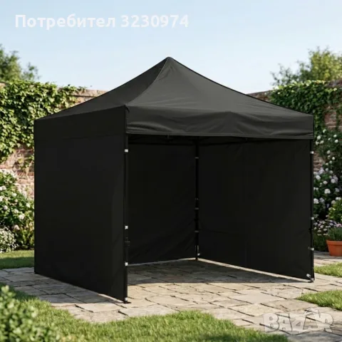 Професионална водоустойчива търговска и градинска шатра 3x3 м – Стоманена конструкция