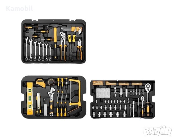 Комплект ръчни инструменти Deko Tools DKMT258, 258 броя, снимка 2 - Куфари с инструменти - 42235182