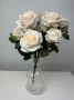 Изкуствени цветя роза с 9 или 10 глави, снимка 5