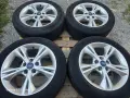Лети джанти 16ки 5х108 Ford + летни гуми 205/55/16 Barum, снимка 3