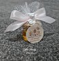 Декорирано бурканче с мед-подарък за погача,кръщене или сватба, снимка 1 - Подаръци за кръщене - 38856978