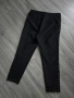 Жесток чер дамски панталон с капси, снимка 2