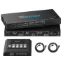 KVM превключвател HDMI 2.1 и USB‑C за 2 компютъра и 2 монитора, 4K 120 Hz, снимка 2
