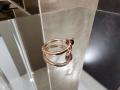 CARTIER Nail Juste un Clou Classic Rose Gold Diamonds Пръстен Пирон, снимка 4