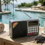 Соларно портативно радио JOC H6108REC-S с Bluetooth, FM радио и MP3 плеър, снимка 1