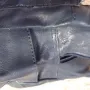 Дамска чанта естествена кожа тъмно синя използвана, снимка 12
