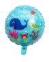 Морско дъно морски океан кръгъл фолио фолиев балон хелий въздух парти рожден ден