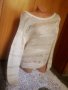Н&М Кремаво бяла блуза на дупки изкуствена плетка Л, снимка 2