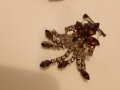 Радка брошка Арт Деко -1920г със клипс и игла кристали