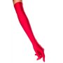 Дълги червени дамски ръкавици - код 10445, снимка 1 - Ръкавици - 44306310