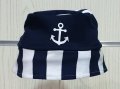 Нова детска шапка идиотка с бяла Котва, от 10 години до 18 години, снимка 2