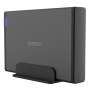 Orico кутия за диск Storage - Case - 3.5 inch Vertical, USB3.0, Power adapter, UASP, black - 7688U3-