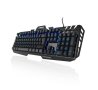 Геймърска метална клавиатура Cyberboard черна с допълнителни бутони USB RGB, снимка 1 - Клавиатури и мишки - 42488703