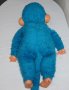 Колекционерска много рядка ГОЛЯМА плюшена играчка синя маймуна Мончичи 60см, снимка 2