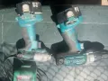 Комплект Makita гайковерт и винтоверт две батерии и зарядно, снимка 2