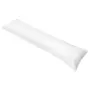vidaXL Странична възглавница за тяло 40x145 cм, бяла, снимка 1