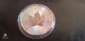 СРЕБРО 1 OZ КАНАДСКИ КЛЕНОВ ЛИСТ 2020 г 1 УНЦИЯ, снимка 2