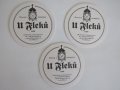  Комплект от 3 подложки за бира от пивоварна U Fleků,Чехия, снимка 3