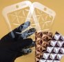 2 бр 3D геометричен Руби шоколад шоколадова плочка блок стенсил форма шаблон с релеф за шоколад гипс, снимка 1 - Форми - 37589022