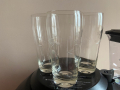 3 броя високи ретро чаши гравирани за вода/ безалкохолно, соц, снимка 2
