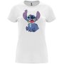 Нова дамска тениска със Стич (Stitch&Lilo) в бял цвят, снимка 1 - Тениски - 44495060