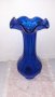 НОВА  ! РАЗКОШНА ВАЗА от кобалтово синьо стъкло , снимка 5