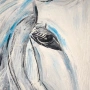 Интересна картина на кон подписана #6363 35 х 46 см, снимка 4