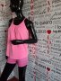 Потник и къси панталонки в розово, снимка 7