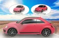 Розова кола с дистанционно Бийтъл VW Beetle 1:24 с промяна на цвета, снимка 2