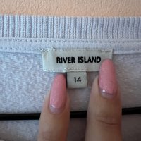 River Island Бяла блуза с черен надпис LOVE 40 размер 🤍🖤, снимка 3 - Блузи с дълъг ръкав и пуловери - 44326098