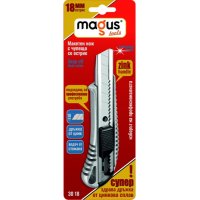 Макетен нож МАГУС 18 мм с цинкова дръжка/82401002, снимка 1 - Други инструменти - 42877694