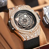 Моден диамантен дамски часовник с марка Onola, снимка 5 - Дамски - 42924155