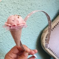 Диадема със сладолед Аксесоар за коса Ръчна Изработка Диадема Сладолед Диадеми , снимка 2 - Аксесоари за коса - 29413154