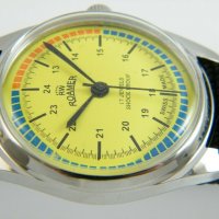 Roamer  swiss -Ретро механичен ръчен часовник, реставриран, снимка 1 - Мъжки - 31214650