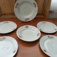 Стар български порцелан чинии, снимка 1 - Антикварни и старинни предмети - 33761815