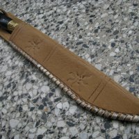 Дълъг ловен нож с кания, снимка 1 - Ножове - 32746249
