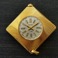 Чайка брошка часовник, снимка 4 - Антикварни и старинни предмети - 39460708