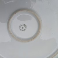Стар български порцелан  Плато кръгло, снимка 5 - Чинии - 35118458