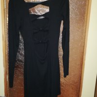 Къса черна рокличка S размер, снимка 1 - Рокли - 30612916