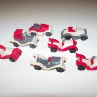 7 малки пластмасови колички играчки от времето на соца, снимка 1 - Коли, камиони, мотори, писти - 38595267