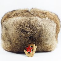 Руски шапки-ушанки от заешки естествен косъм., снимка 9 - Шапки - 39804160