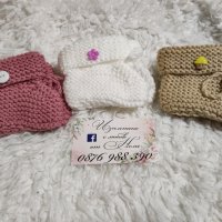 Бебешки и детски ръчно плетени терлички чорапи, снимка 4 - Бебешки чорапи - 42642788