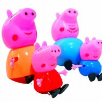 Фигурки Peppa Pig, Пластмасови, Комплект 6 броя, снимка 2 - Фигурки - 38578450